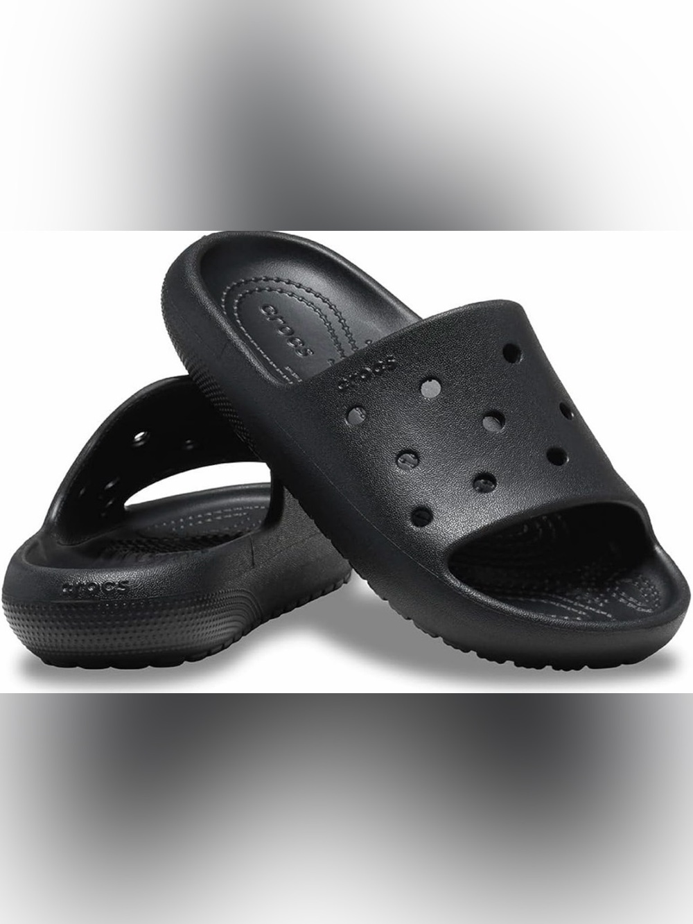CROCS Kids Black Classic Slide Clogs Size 11